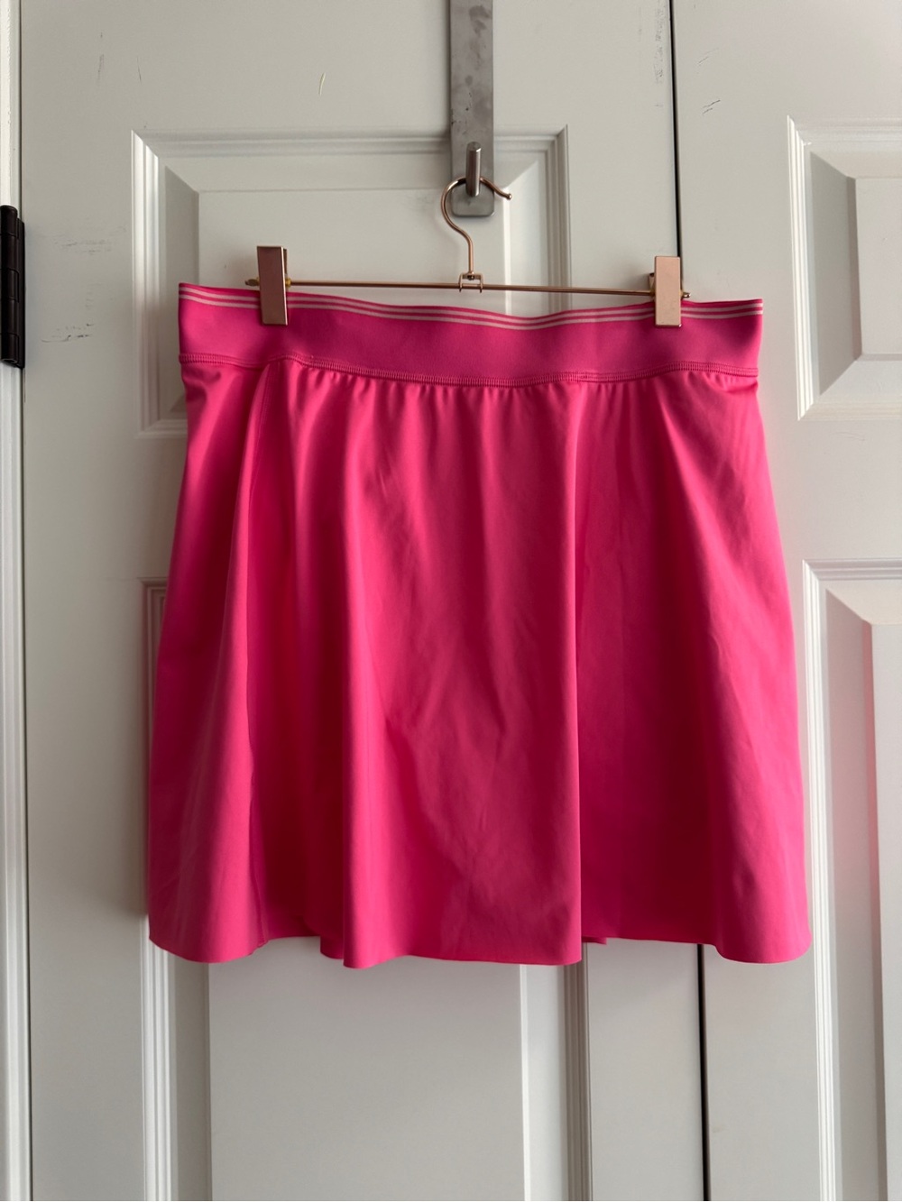 NWT Athleta Ace A-Line Tipped Skort Pink Size Large Golf Tennis Skirt